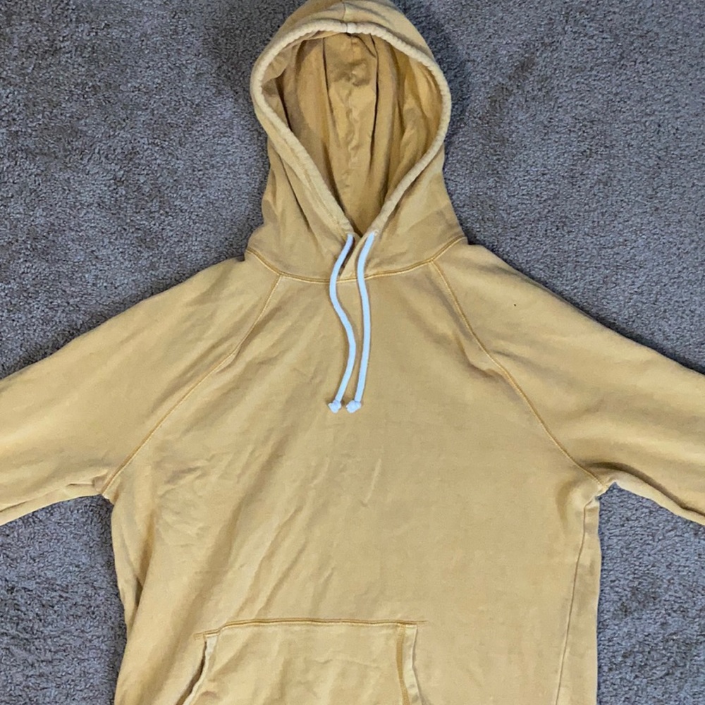 Yellow Hoodie from Target (Goodfellow). Got the wrong size, but love the color
